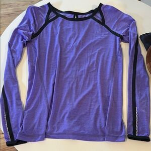 lululemon athletica Purple and Black long sleeve
